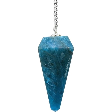 Apatite Crystal Pendulum Dowsing Reiki Hexagonal Points