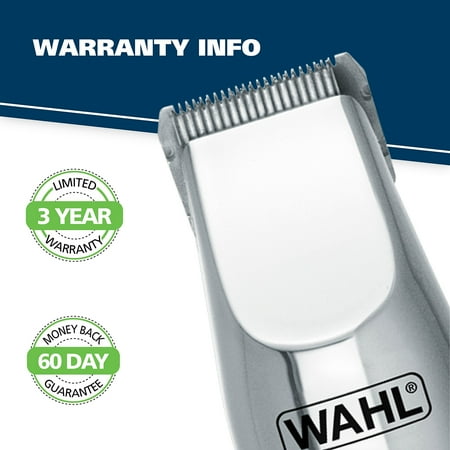 Wahl 5622 Groomsman Rechargeable Beard, Mustache, Hair & Nose Hair Trimmer for Detailing & Grooming, Black Rechargeable Trimmer