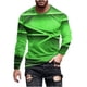 thumbnail image 2 of Blusas y camisas de manga larga con cuello redondo para hombre, blusa informal de manga larga con cuello redondo y estampado de rayas, blusa de poliéster para hombre, 2 of 5