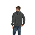 thumbnail image 4 of VICT POPU Men's Casual Hooded Pullover, Long-Sleeved Plaid Jacquard Large-Pocket hoodie, Solid Color Simple Hooded Sweatshirt，Dark Grey，L, 4 of 5