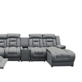 thumbnail image 4 of Sala Modular 6 piezas con porta vasos Marise - Gris Obscuro, 4 of 5