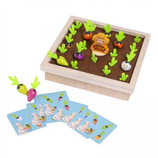 2-3 de Rábano Educación Temprana capacitar a los niños 2 piezas CUTICAT Juego de granja de rábanos de memoria