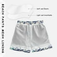 thumbnail image 3 of FORMRS Boys Swim Trunks Quick Dry Mesh Liner Boardshorts Sizes XS-XL, Pink Green Palm Pattern, 3 of 7