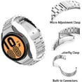 thumbnail image 3 of No Gaps Stainless Steel Band for Samsung Galaxy Watch 4 Classic 46mm 42mm/Watch4 44mm 40mm Wrist band Curved end Metal Bracelet, 3 of 8