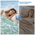 thumbnail image 2 of Light Green Blue Floral Cooling Blanket, Lightweight Breathable Summer Throw Blanket with Double Sided Cold Effect,Vintage Pastoral Botanical Picnic Beach Blankets Bed Sheet for Hot Sleepers 40"x60", 2 of 8