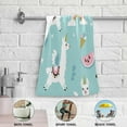 thumbnail image 6 of Coolnut Alpaca Soft Hand Towels, 2 PcsAbsorbent Bath Towel Decorative Fingertip Towels for Bathroom Gym Spa Hotel Beach Swimming Pool,14.4"x 28.3", 6 of 6