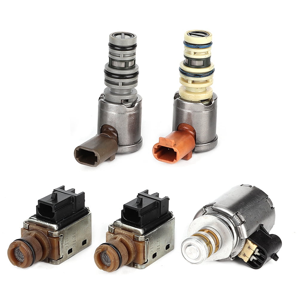 Greensen Solenoid Valve Kit,5PCS Heacy Duty Metal & Plastic Transmission Solenoid Valve Kit Fits