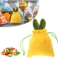 thumbnail image 2 of CoreLiving Easter Goodie Bags Bunny Drawstring Treat Bags with Bunny Face Design Reusable Gift Wrap Bags for Easter Party Favors Candy Holders, 2 of 9