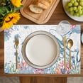 thumbnail image 4 of Coastal Octopus Placemats Set of 4, Summer Beach Nautical Ocean Coral Seahorse Placemats for Dining Table, Place Mats for Kitchen Tabletop, Waterproof Wipeable Dining Table Mats Set, 4 of 9