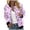 Purple, variant on Women's Coats, Jackets & Vests Floral Print Cardigan Casual Tops