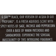 ParfumsBelcam G’eàu Black Eau De Toilette Spray, Cologne for Men, 3.4 fl oz