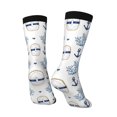 thumbnail image 3 of Goofa Sea Vacations Printed Men's Crew Socks, Soft Durable Breathable Moisture-Wicking with Odor Control Cotton socks, 3 of 9