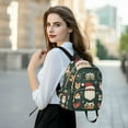 thumbnail image 6 of FORMRS Mini Backpack Purse for Women Travel Daypack Casual Shoulder Bag, Green Christmas, 6 of 7
