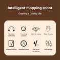 thumbnail image 4 of Outoloxit Smart Mopping Robot Automatic Wet and Dry Floor Mop with USB Charging 2 Replacement Mops 80-Min Battery Low Noise Obstacle Avoidance, 4 of 8