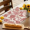 thumbnail image 2 of Placemats Set of 4, Red Paisley Floral Placemats Set of 4, Retro Bohemian Flowers Tablemats Washable Placemat Table Decoration for Kitchen Table Dinner Party Home Decor Indoor Outdoor 13x19 Inch, 2 of 8