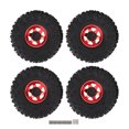 thumbnail image 2 of Rubber RC Crawler Tire Set, Metal Hex Hub Wheel Rims, Improved Traction Shock Absorption for 1.9 Inch RC Tire, 2 of 7
