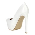 thumbnail image 3 of Wild Rose BA68 Women Patent Leatherette  Pointy Toe Platform Stiletto Heel Pump, 3 of 6