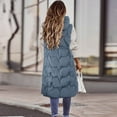 thumbnail image 4 of ZMHEGW Coats For Women Long Winter Vest Sleeveless Warm Down With Pockets Quilted Vest Down Quilted Outdoor Fall Jackets, 4 of 6