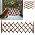 thumbnail image 1 of Clôture Instantanée Extensible Bois Porte Rétractable Portes Portative Chien Animaux de Compagnie Sécurité Patio Jardin Pelouse Maison, 1 of 1