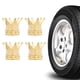 thumbnail image 5 of Tapas de vástago de válvula de neumático Gold Crown para válvula de aire de rueda de coche, cubierta a prueba de polvo, 5 of 6