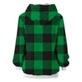 thumbnail image 7 of LYXSSBYX Womens Long Sleeve Dress Fall Winter Women Plush Hooded Plaid Printed Long Sleeve Hoodies Pullover Zipper Coats with Pocket Sweatshirts, 7 of 7