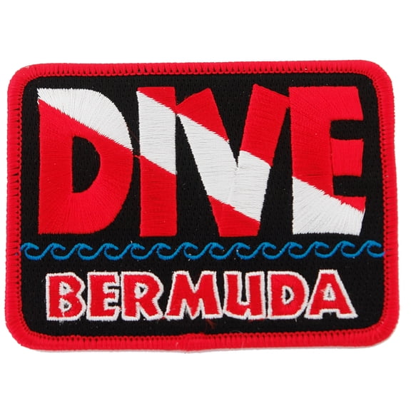 Dive Bermuda Embroidered Iron-on Scuba Diving Patch