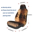 thumbnail image 3 of Wukai Vintage Family History Book Full Set Car Seat Covers with Soft Padding Universal Auto Front Seats Protector and Cushion Mat, 3 of 5