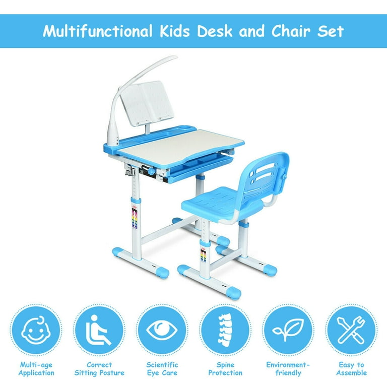 Best Quality Multifunctional Children's Furniture Baby Table Chair Set  Student Desk Scientific Spine Protection Kids Desks