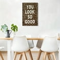 thumbnail image 4 of You Look So Good Leopard Print Framed Canvas Wall Art - Bold Motivational Decor For Vanity Closet Bedroom, Chic Fashion Art Print 24*36inch(60*90cm), 4 of 6