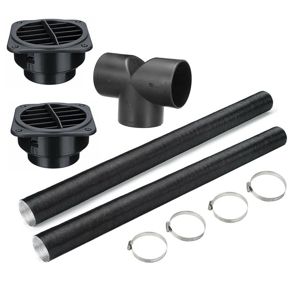 Tohuu Heater Outlet Pipe Car Heater Pipe Kit 75mm Car Heater Ducting Warm  Air Vent Outlet Kits Car Auto Heater Pipe Duct Warm Air Outlet Vent Hose  Clips Set For Parking Heater