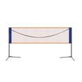 thumbnail image 1 of Mistaha Portable Badminton Net Set with Premium Nylon Net - Easy Installation, Foldable Design, Robust Steel Frame - Standard Double Court Size of 6.1m for Outdoor and Indoor Badminton Games, 1 of 6