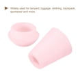 thumbnail image 4 of Unique Bargains 20Pack Plastic Cord Lock Bell End Stopper Cord End Lock Rope Fastener, Light Pink, 4 of 5