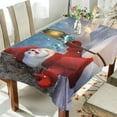 thumbnail image 3 of SKYSONIC 60"x60" Square Tablecloth with Christmas Snowman Oil Lamp Prints, Anti-Wrinkle and Smooth Table Cloth for Kitchen/Home/Dinning Wedding Decoration, 3 of 7