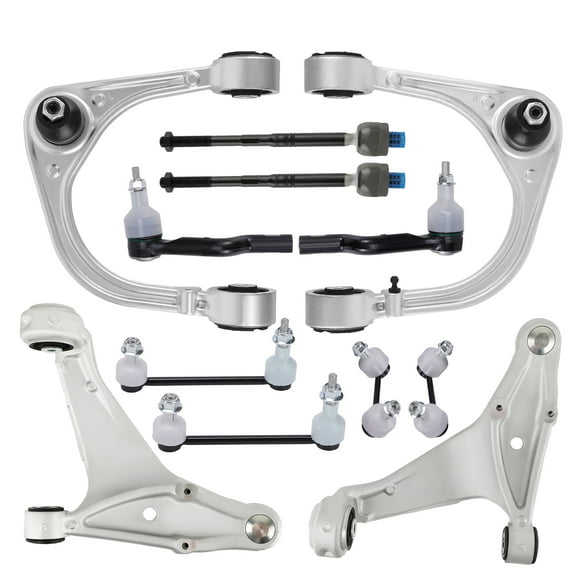 Maxpeedingrods 12x Suspension Front Upper & Lower Control Arms Tie Rod For 08-14 Cadillac CTS