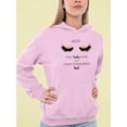 thumbnail image 2 of Lashes Long Standards High Hoodie Women -Image by Shutterstock, Female XX-Large, 2 of 4