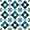 Blue Mosaic Pattern, variant on Yayeee Kitchen Curtains Light Filtering 27"x24" Rod Pocket Short Cafe Window Panel, Green Geometric Pattern