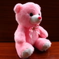 thumbnail image 3 of Toys for Boys and Girls 3-6 Years Cute LED Teddy Bear Panda Glowing in the Dark Stuffed Doll Colorful Flashing Light Bear Hug Plush Kid Toy Gift (without 2pcs AA Battery)-Pink, 3 of 6