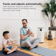 Shark MAX 1000 St Ft True HEPA Air Purifier, NanoSeal, Clean Sense IQ Technology, Captures Pet Hair, Pet Dander, Allergens, HP200 White