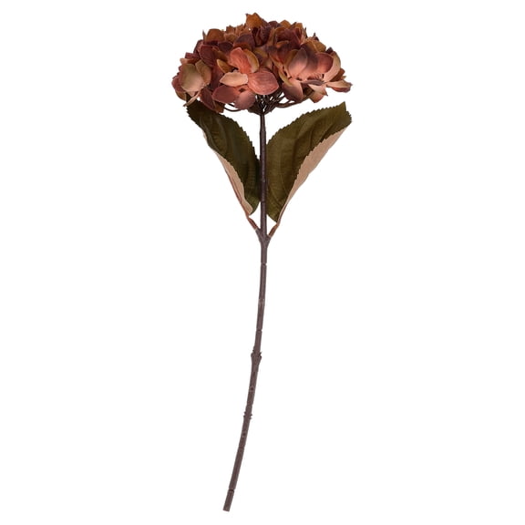 My Texas House Fall Faux Hydrangea Stem, Brown, 20"