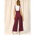 thumbnail image 4 of INSPIRE CHIC Combinaison Salopette Droite pour Femme à Boutons devant, Taille Haute, Ceinturée, 4 of 6