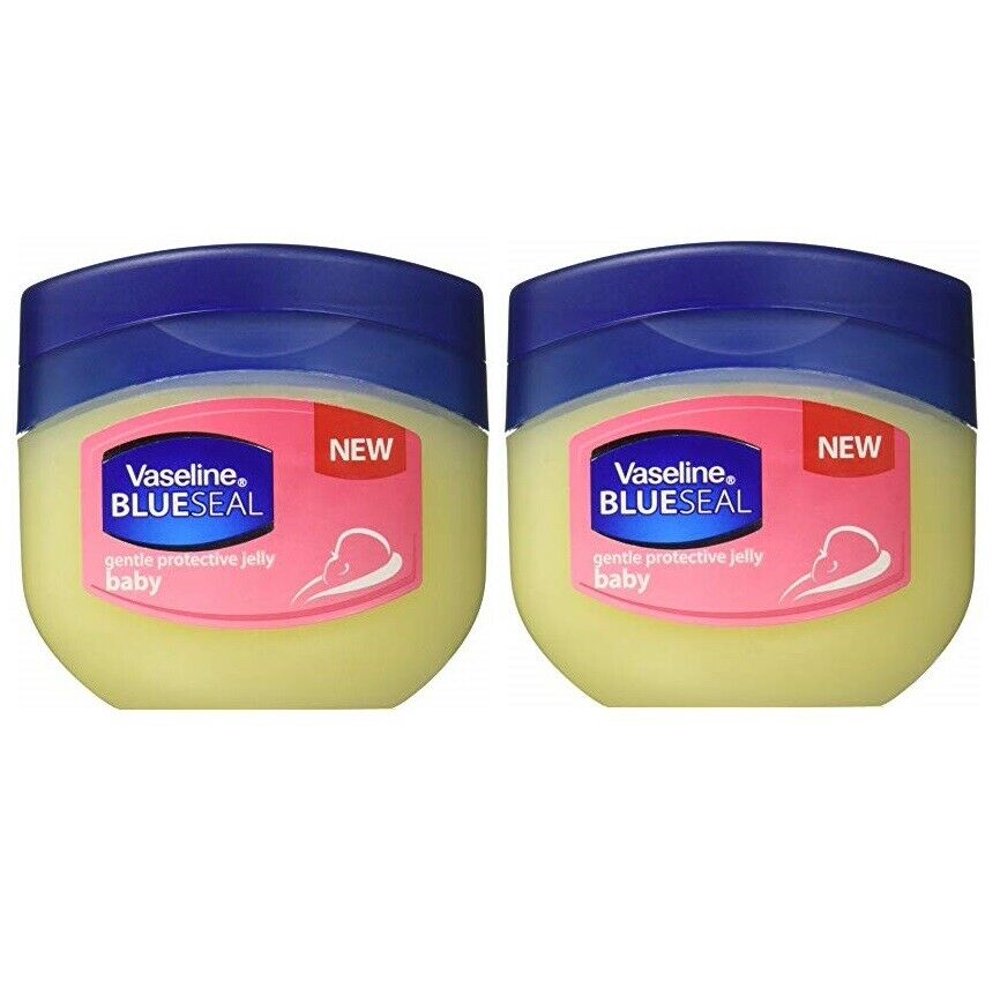 2 Pack Vaseline BABY Blue Seal Gentle Protective Pure