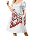 thumbnail image 2 of Vestido de verano de manga corta del circo más grande del mundo, vestidos coreanos para mujer, estilo coreano., 2 of 7