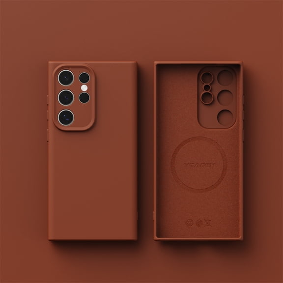 Decase for Samsung Galaxy S24 Ultra Soft TPU Shockproof Case,Flexible Slim Silicone Back Cover, Anti-Scratch Shock-Absorbent Protective Phone Case,Tan