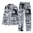 thumbnail image 1 of Spring and Autumn Printed Pajamas Women's Fashion Daily Casual V-Neck Long Sleeve Set Character Pattern Printed Pajama Set, 1 of 2