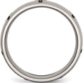 thumbnail image 2 of Titanium Polished Cross Laser Design 8mm Band (Size 11.5) Made In China tb2d-11.5, 2 of 5