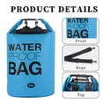 thumbnail image 2 of Bolsa Impermeable Bolsa de rafting a la deriva de 30L Bolsa impermeable de natación de PVC de gran capacidad (azul lago), 2 of 8