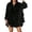 Black Shirts, variant on Women Blouses Casual Solid Color Blouse With Flounce Hem And Lace Trim Relaxed Fit Shirt Everyday Turndown Collar Solid Color Relaxed Fit Female Back To School Tops