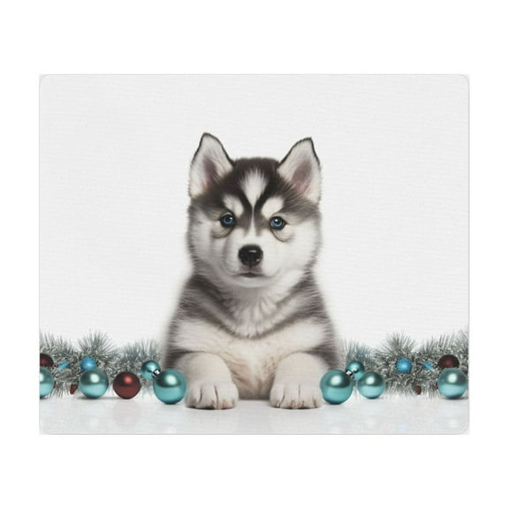 DistinctInk Mouse Pad - 1/4" Foam Rubber - Siberian Huskie Puppy