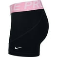 thumbnail image 2 of Nike Women's Pro 3" Training Short (Black/Pink Rise/White, Medium), 2 of 2