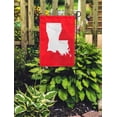 thumbnail image 2 of KDAGR Red Louisiana White Map Border Flat Simple Long Shadow Garden Flag Decorative Flag House Banner 12x18 inch, 2 of 2